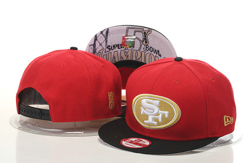 San Francisco 49ers Snapback Red Hat 1 GS 0620